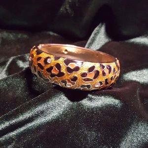 Cheetah Print Bangle Bracelet